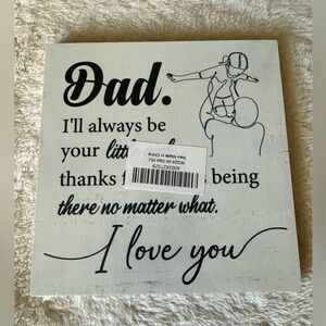 Heartfelt Dad Wall Art - Black and White (T13)